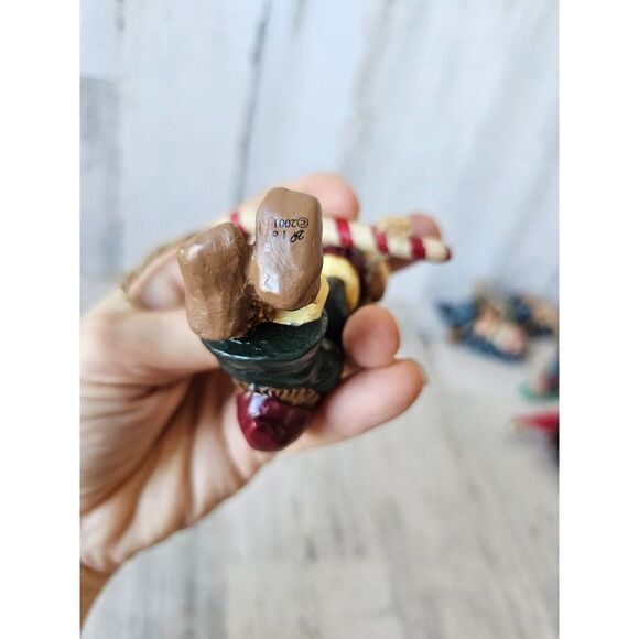 BP? 2001 Santa Candy Cane swing elf ornament Xmas tree - Picture 8 of 8